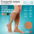 Medical compression knee stockings without toecap, unisex. LUX