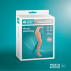 Medical compression mono-stockings without toecap, with fastener on the waistline, unisex. LUX