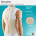 Medical elastic back brace for upper and lower spine. Comfort