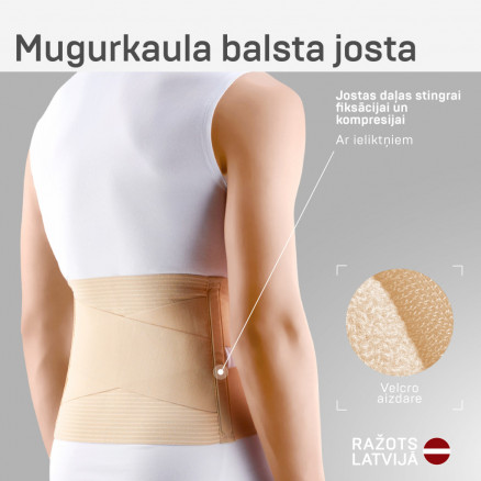 Medical elastic lumbar fixation corset.