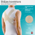 Medical elastic posture corrector with crossed straps