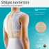 Medical elastic posture corrector with metal inserts Comfort