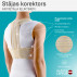 Medical elastic posture corrector with metal inserts. Comfort