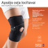 Medizinisches Neopren-Knieband, mit Öffnung für die Kniescheibe, Federeinsätze, universal. LUX