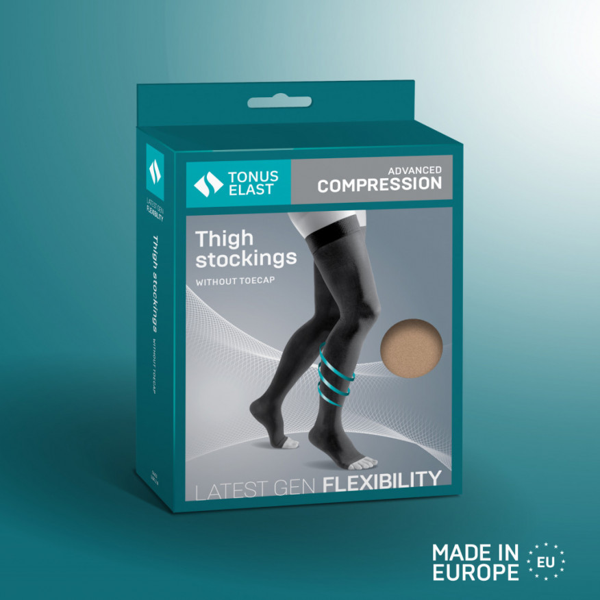 Medias de compresión médica sin toallas, unisex. LUX 2.0