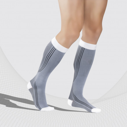 Bas à genoux de compression pour le sport et le mode de vie actif, Unisex. Actif