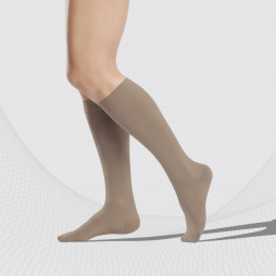 Bas élastiques à compression médicale pour genoux, en particulier mous, unisexes. Soft
