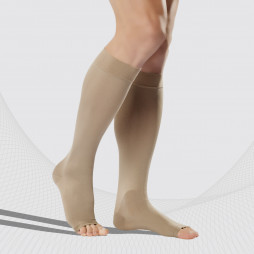 Bas médicaux de compression pour genoux sans coquille, unisexe. LUX
