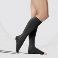 Bas pour genoux à compression médicale sans coquille, unisexe