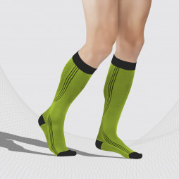 Compression knee stockings for sport and active lifestyle, unisex. Active