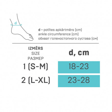 Elastic medical foot bandage (orthosis)