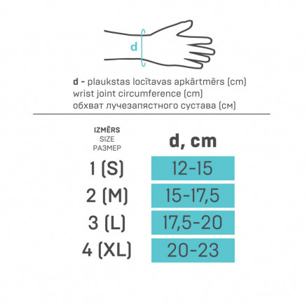 Elastne meditsiiniline randmeliigeseside eemaldatava metallplaadiga