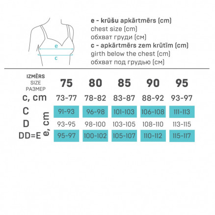 Joustavat kuntoutusrintaliivit Sofija 2