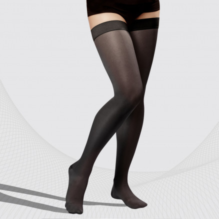 Medizinische Kompressions-Oberschenkelstrümpfe, Unisex. *Das Angebot gilt nur für die Klasse der präventiven kompression!