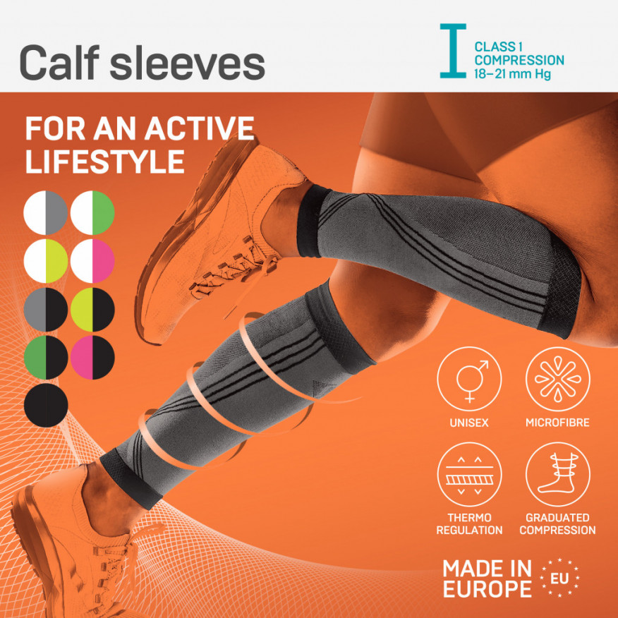 Compression calf sleeves for sport and active lifestyle, unisex. Active Compression calf sleeves for sport and active lifestyle, unisex. Active