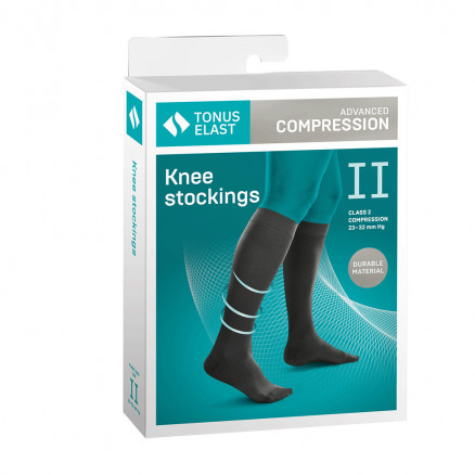 Medizinische Kompressionskniestrümpfe, unisex. LUX