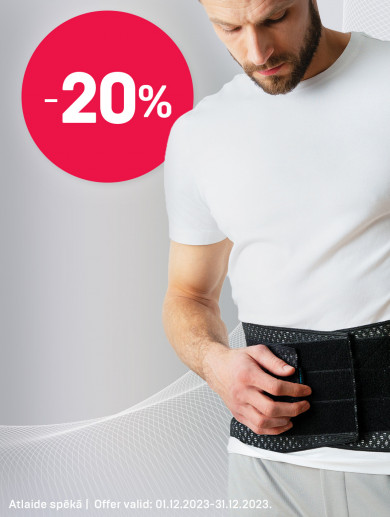 Discount on back support belts