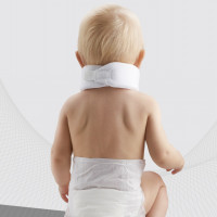 Medical head holder with soft fixation for neck vertebra, for children