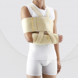 Medical supporting dressing for fixing arms, strengthened