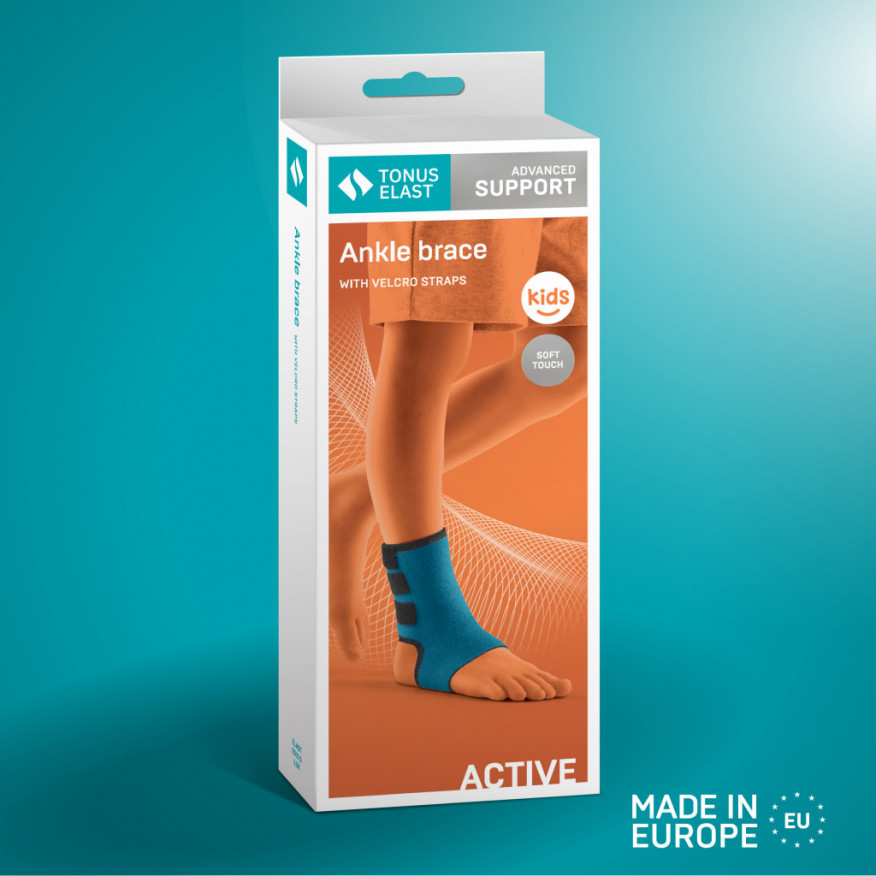 Bande pour pieds en néoprène élastique médicale, avec fixation Velcro, pour enfants. LUX