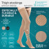 Medical compression thigh stockings without toecap, unisex. LUX 2.0