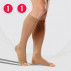 Medias de rodilla de compresión médica sin toallas, unisex. LUX juego de 2 piezas.