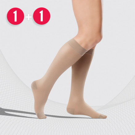 Medias de rodilla de compresión médica, unisex. juego de 2 piezas.
