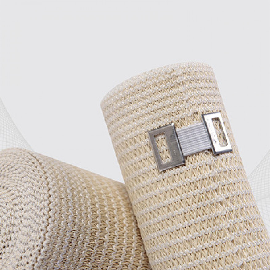 Bandes élastiques médicales sans latex. Étirement moyen, 80 mm