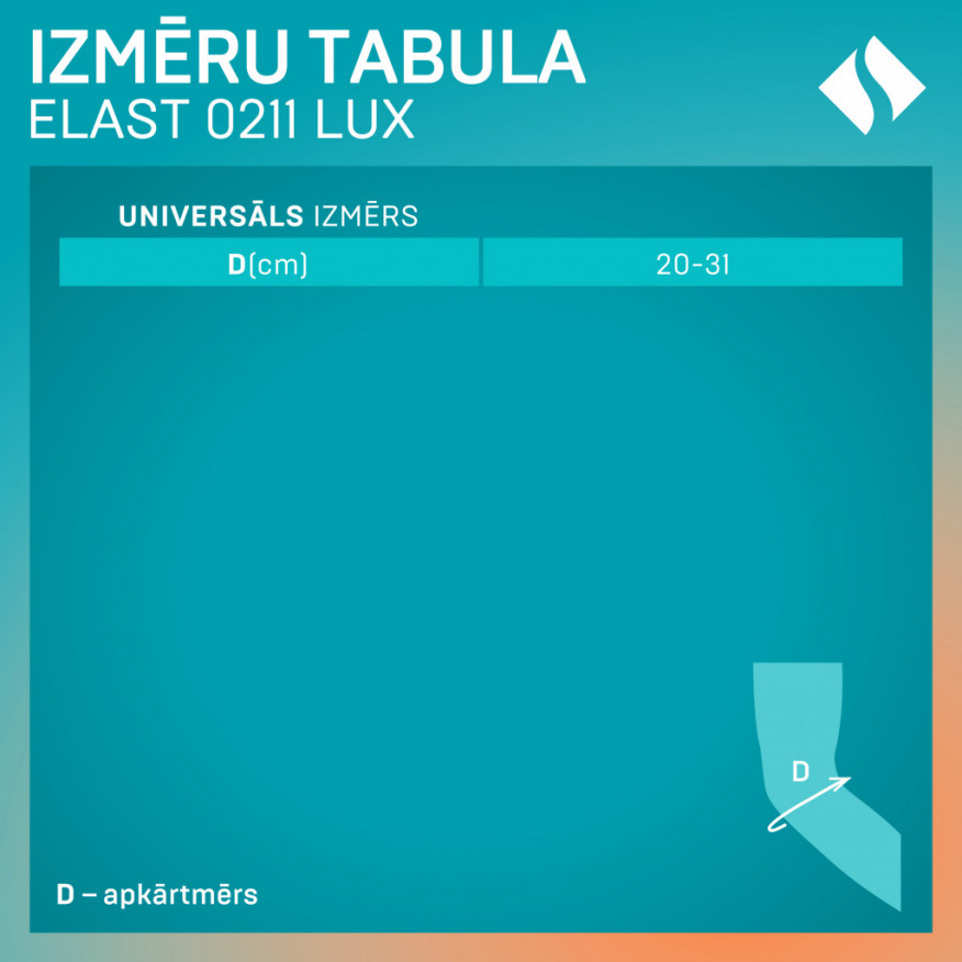 Medicīniskais elastīgais apsējs no neoprēna (ortoze) elkoņa locītavas fiksācijai, universāls. LUX