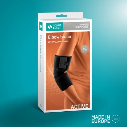 Medicinskt elastiskt armbågsstöd av neopren, universellt, LUX