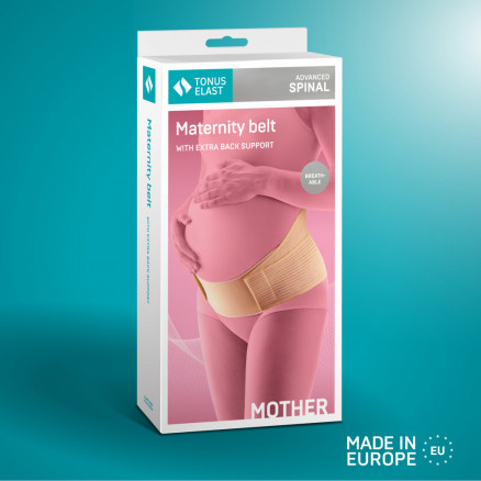 Medicininis elastinis nėščiųjų diržas su nugaros atrama. Comfort