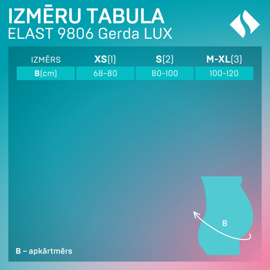 Medicīniskā elastīgā balstošā josta grūtniecēm, ar īpaši mīkstu iekšpusi. LUX