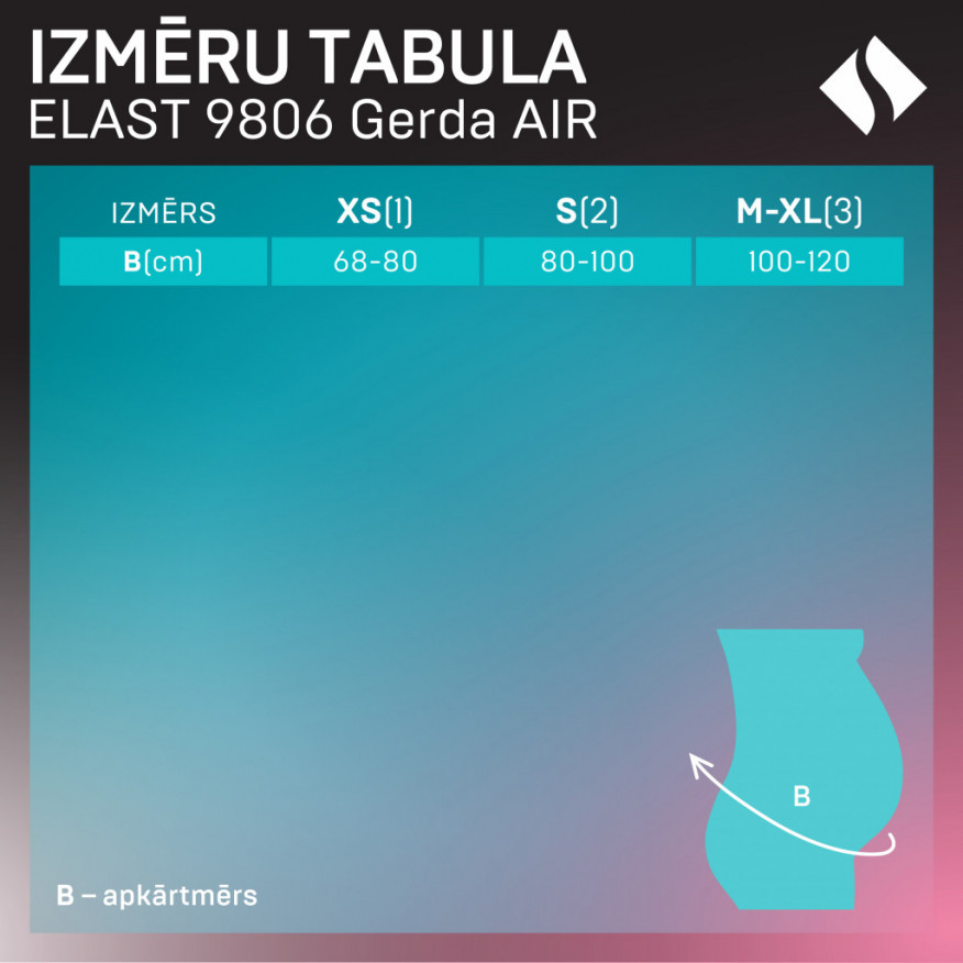 Medicīniskā elastīgā balstošā josta grūtniecēm no elpojoša un nodilumizturīga materiāla. AIR Medicīniskā elastīgā balstošā josta grūtniecēm no elpojoša un nodilumizturīga materiāla. AIR