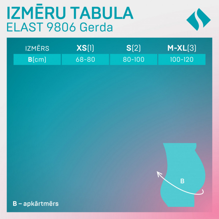 Medicīniskā elastīgā balstošā josta grūtniecēm, universāla Medicīniskā elastīgā balstošā josta grūtniecēm, universāla