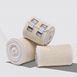 Elastisches medizinisches Bandagenband kompressiv. Hohe Distanz