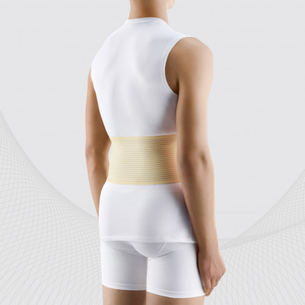 Medical elastic belt for umbilical hernia treatment for umbilical hernia, with a removable pad