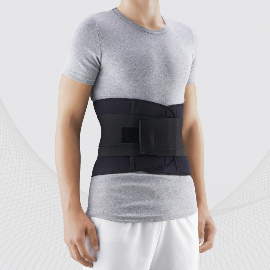 Medical elastic neoprene corset for the lumbar spine, with reinforcement  straps - Tonus Elast