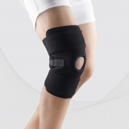 Banda de rodilla médica de neopreno, con apertura para kneecap, universal. lux
