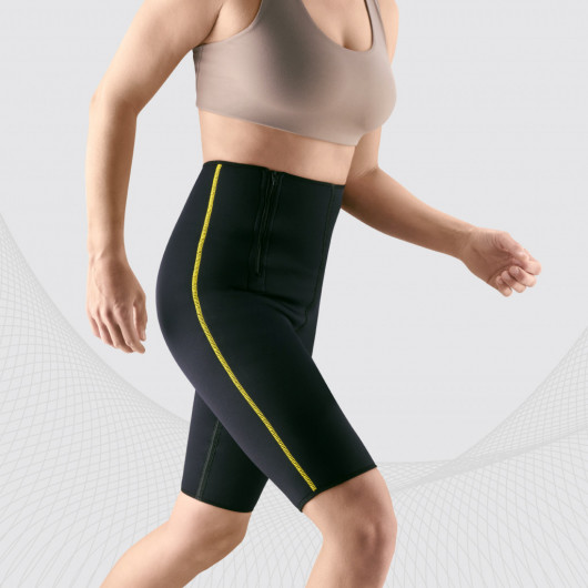 Medisinske elastiske neoprenshorts for støtte og oppvarming av hofte - og hofteledd