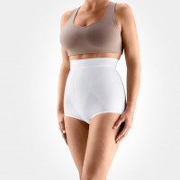 Elastic medical high waistline postnatal briefs and with a silicone band
