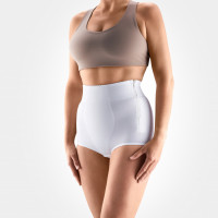 Elastic medical high waistline postnatal briefs with zippe