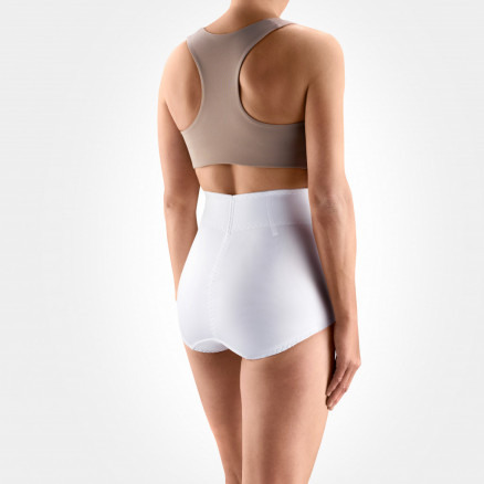 Elastic medical high waistline postnatal briefs with zippe