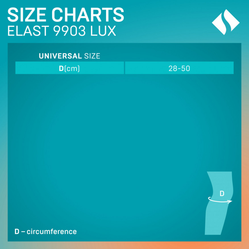 Medizinisches Neopren-Knieband, mit Öffnung für die Kniescheibe, universal. Lux