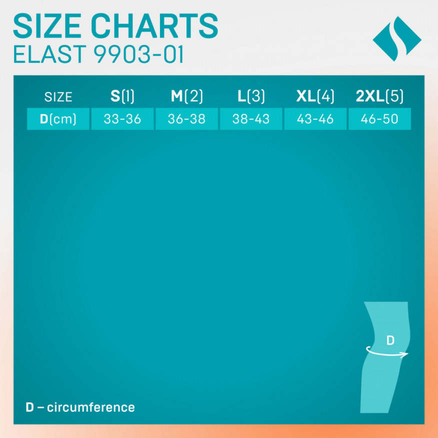 Medizinisches Neopren-Knieband, mit flexiblen Einsätzen