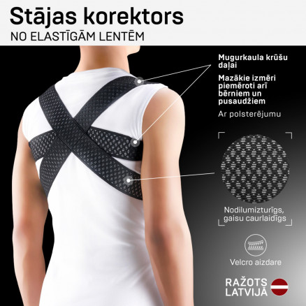 Medical elastic thoracic spine support posture corrector from breathable and durable material.