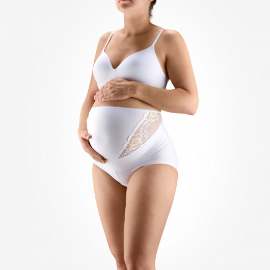 Medicinska elastiska trosor med bred kant för gravida, LUX
