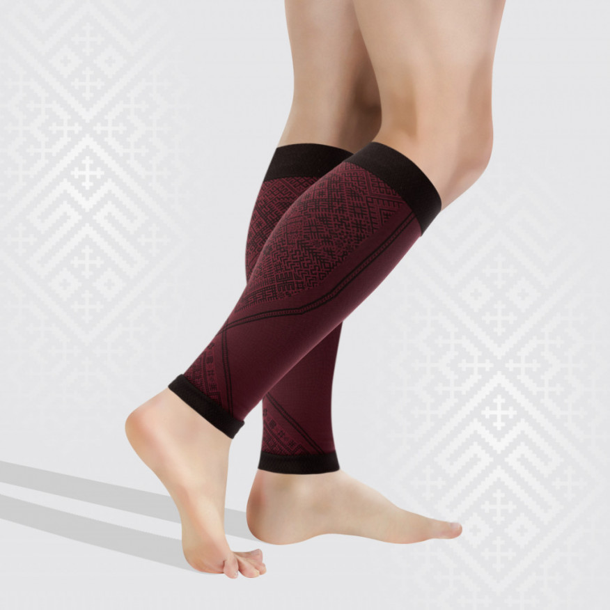 COMPRESSION CALF SLEEVES WITH LATVIAN SYMBOLS. LIMITED EDITION