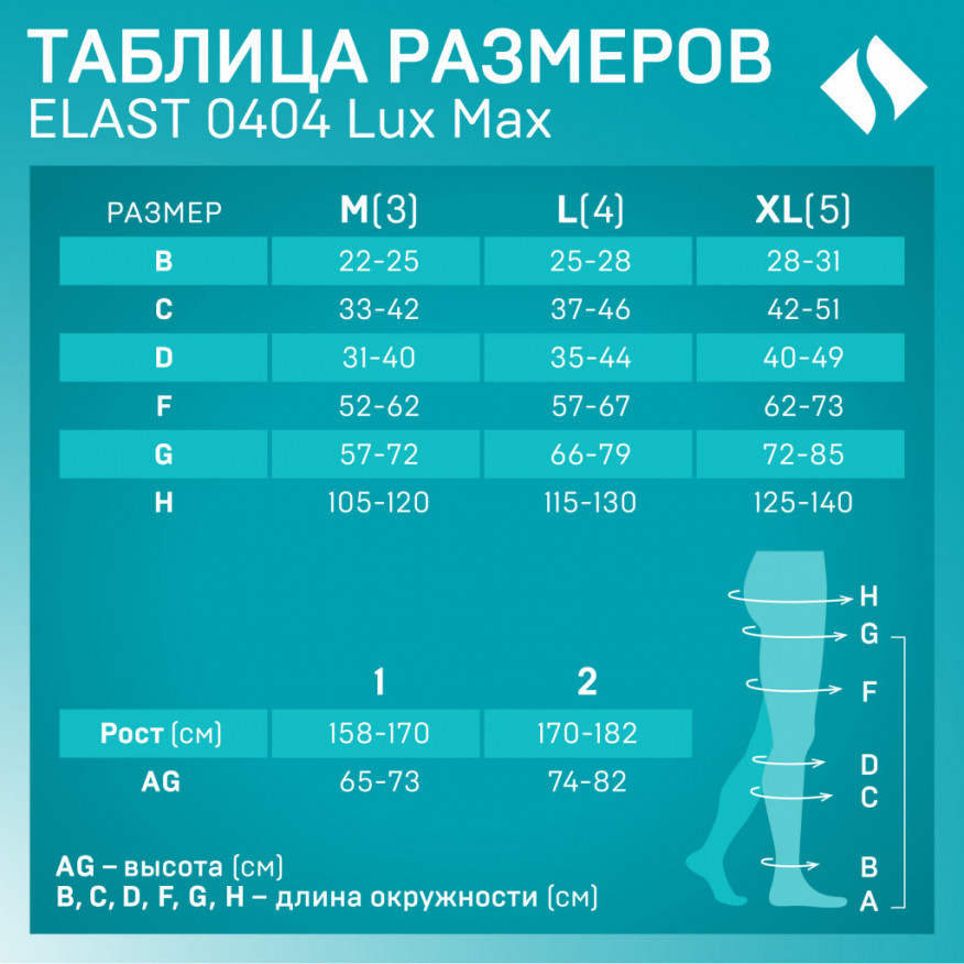 Колготки медицинские  компрессионные, для женщин с увеличенным объёмом бёдер. LUX MAX