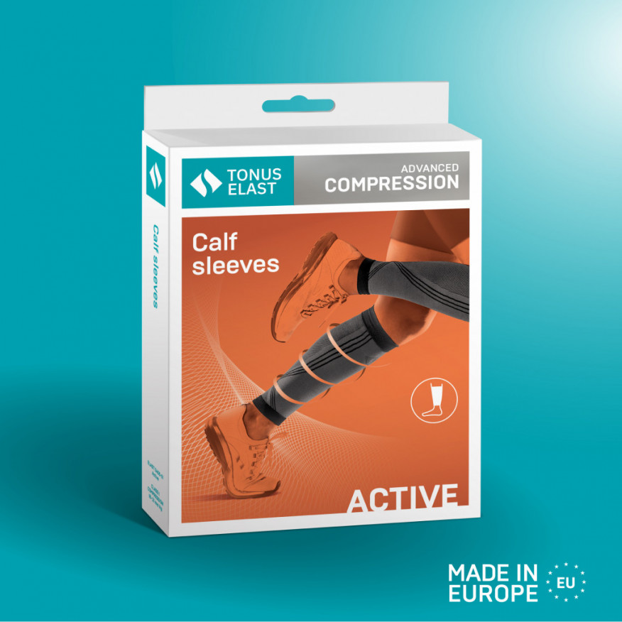 Manguitos de terneros de compresión para deportes y estilo de vida activo, unisex. Activo
