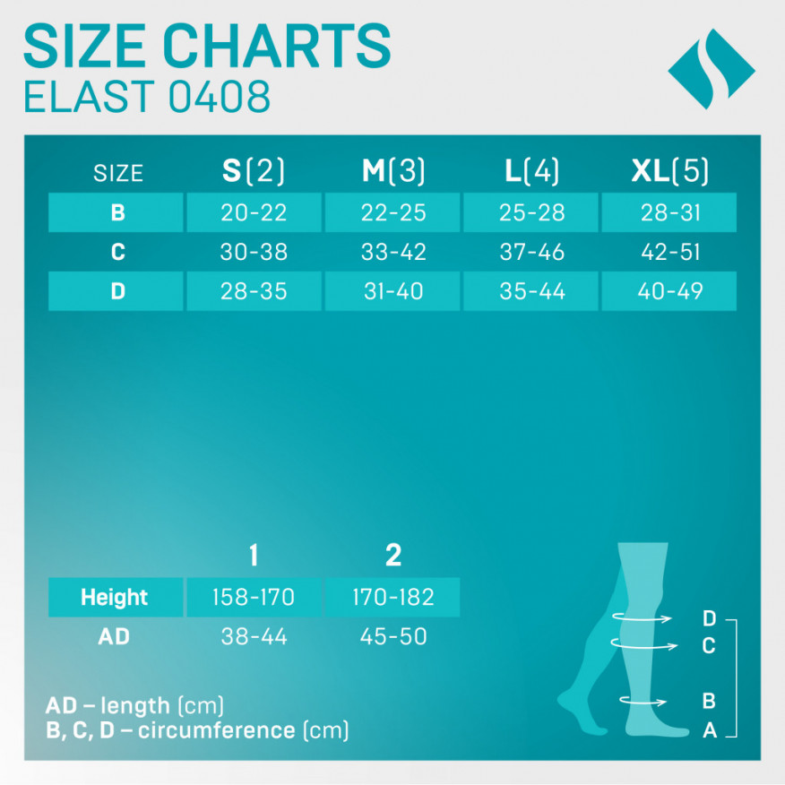 Medical Compression pończochy kolanowe bez toecap, unisex Medical Compression pończochy kolanowe bez toecap, unisex